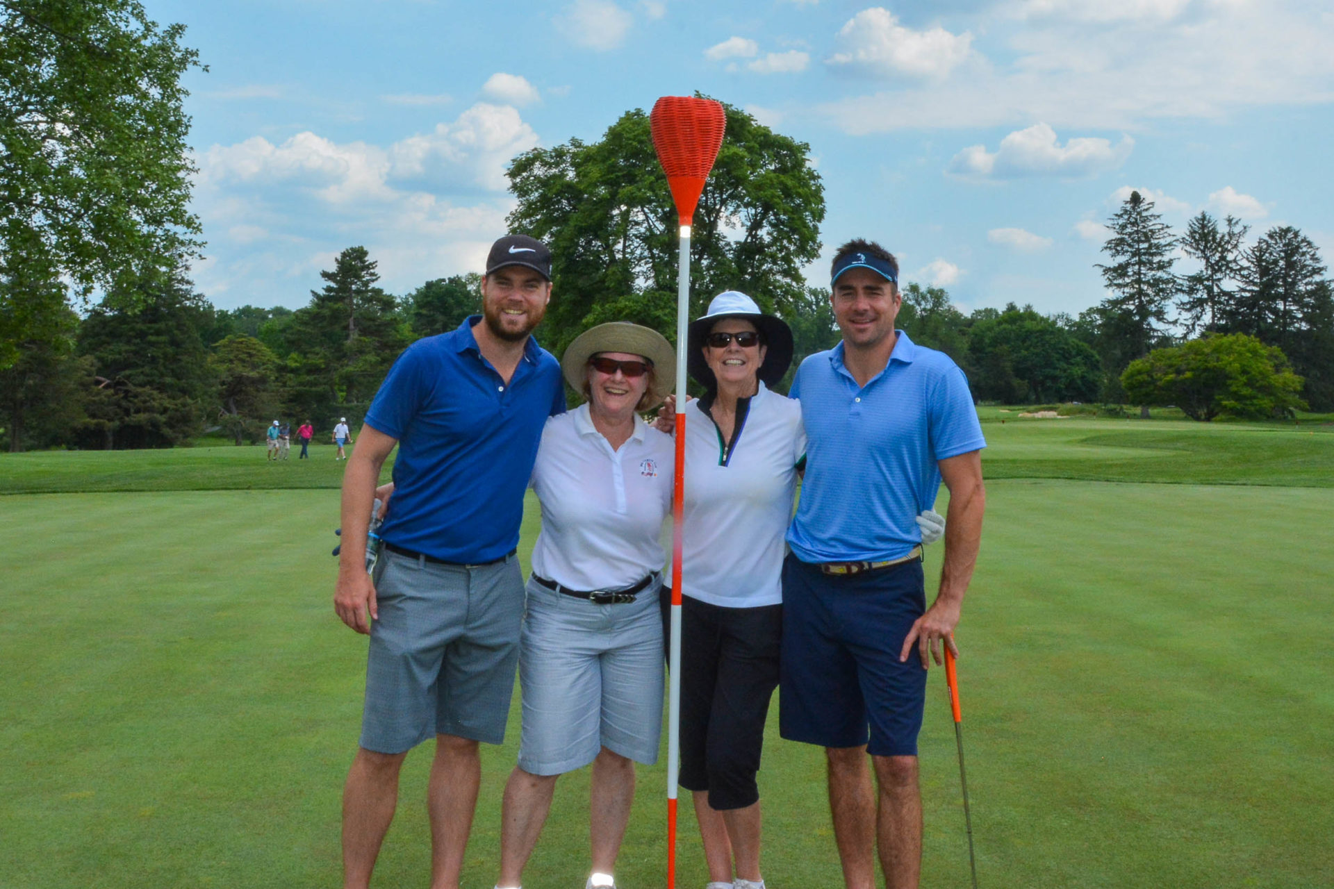 The foursome at Merion.