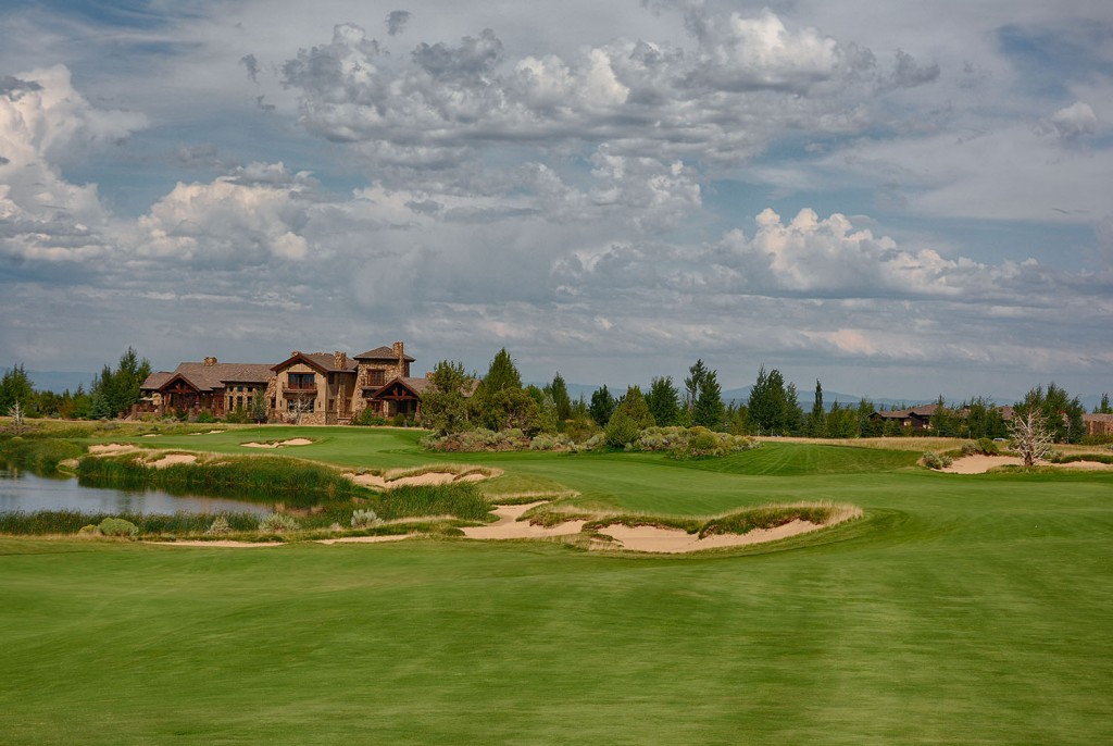 The 18th Hole on the Fazio Course at Pronghorn Golf Club near Bend, Oregon