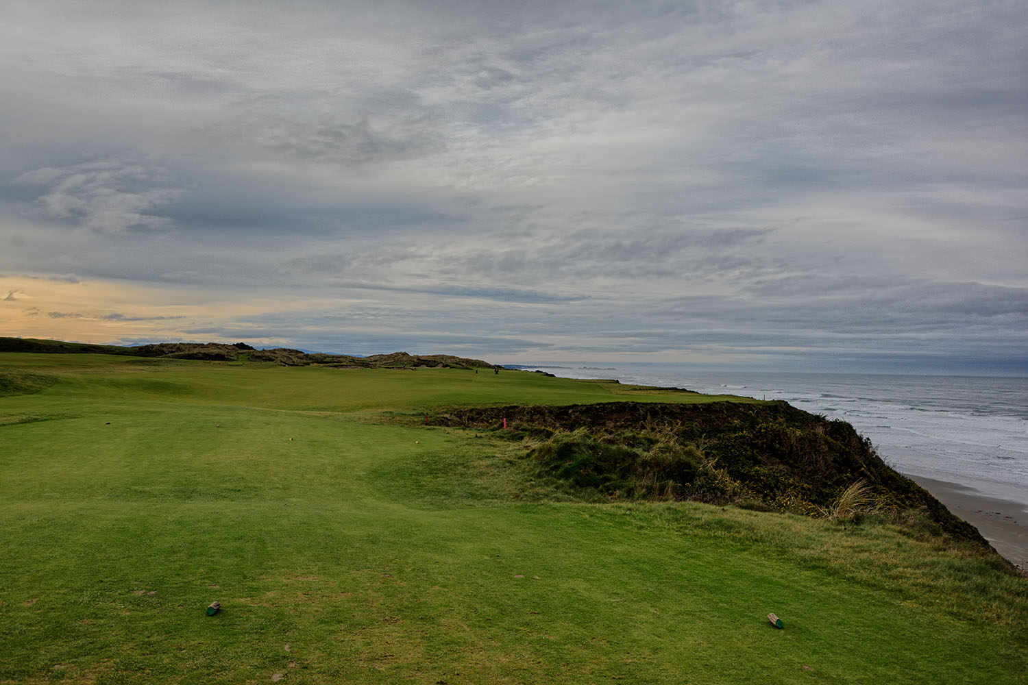 The 4th at Pacific Dunes. I still have yet to play it without losing a ball...