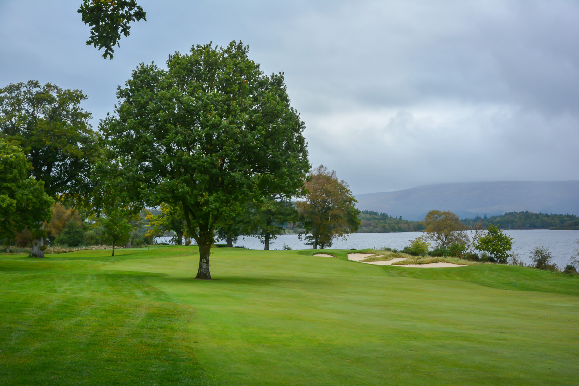 7th hole approach at Loch Lomond