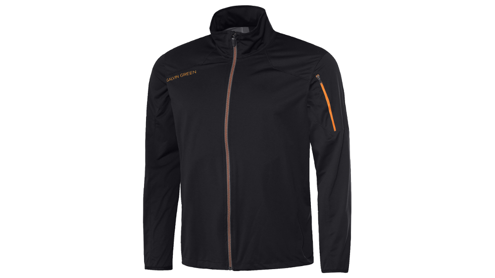 Galvin Green Interface 1 hybrid golf jacket in black and orange