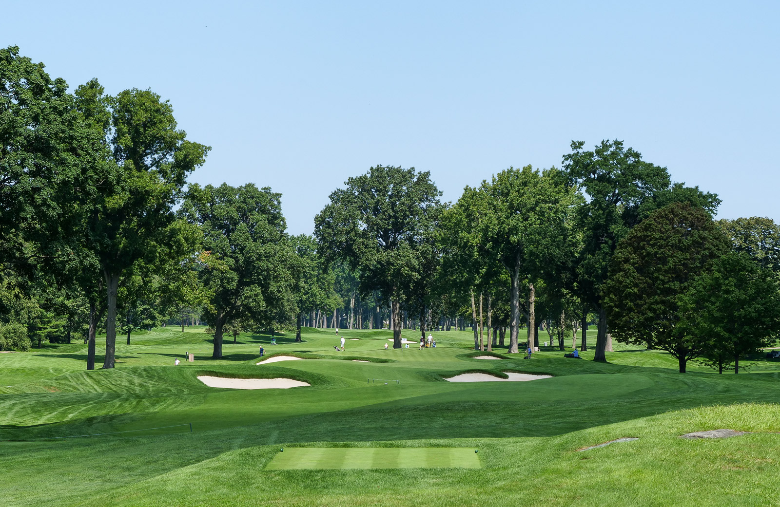 The par 4, 11th at Winged Foot West.