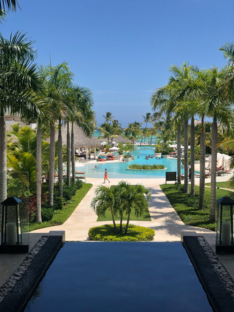 The view from the lobby at Secrets Cap Cana.