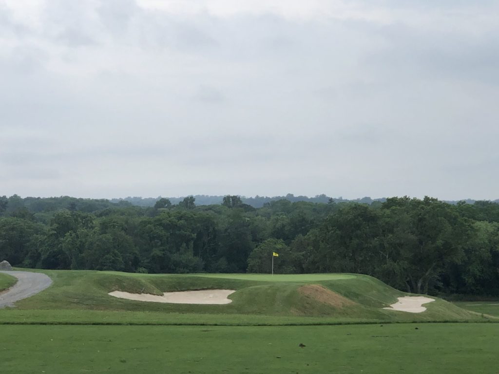 The famous 2 or 20 hole at Engineers Country Club