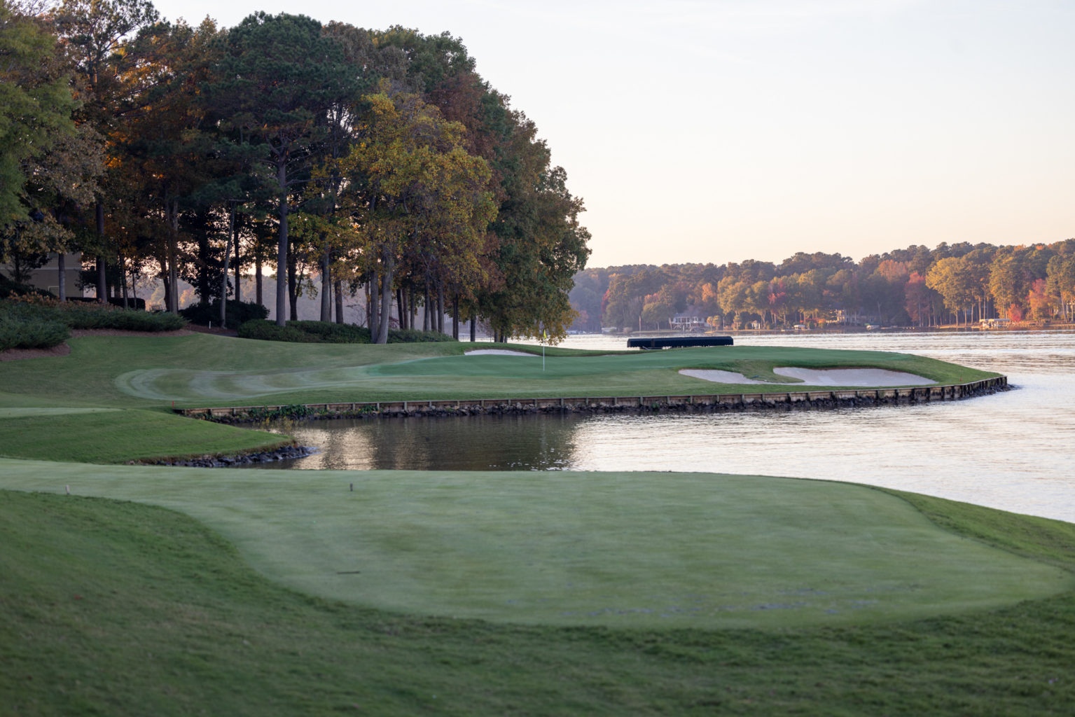 The par 3, 14th at Great Waters.