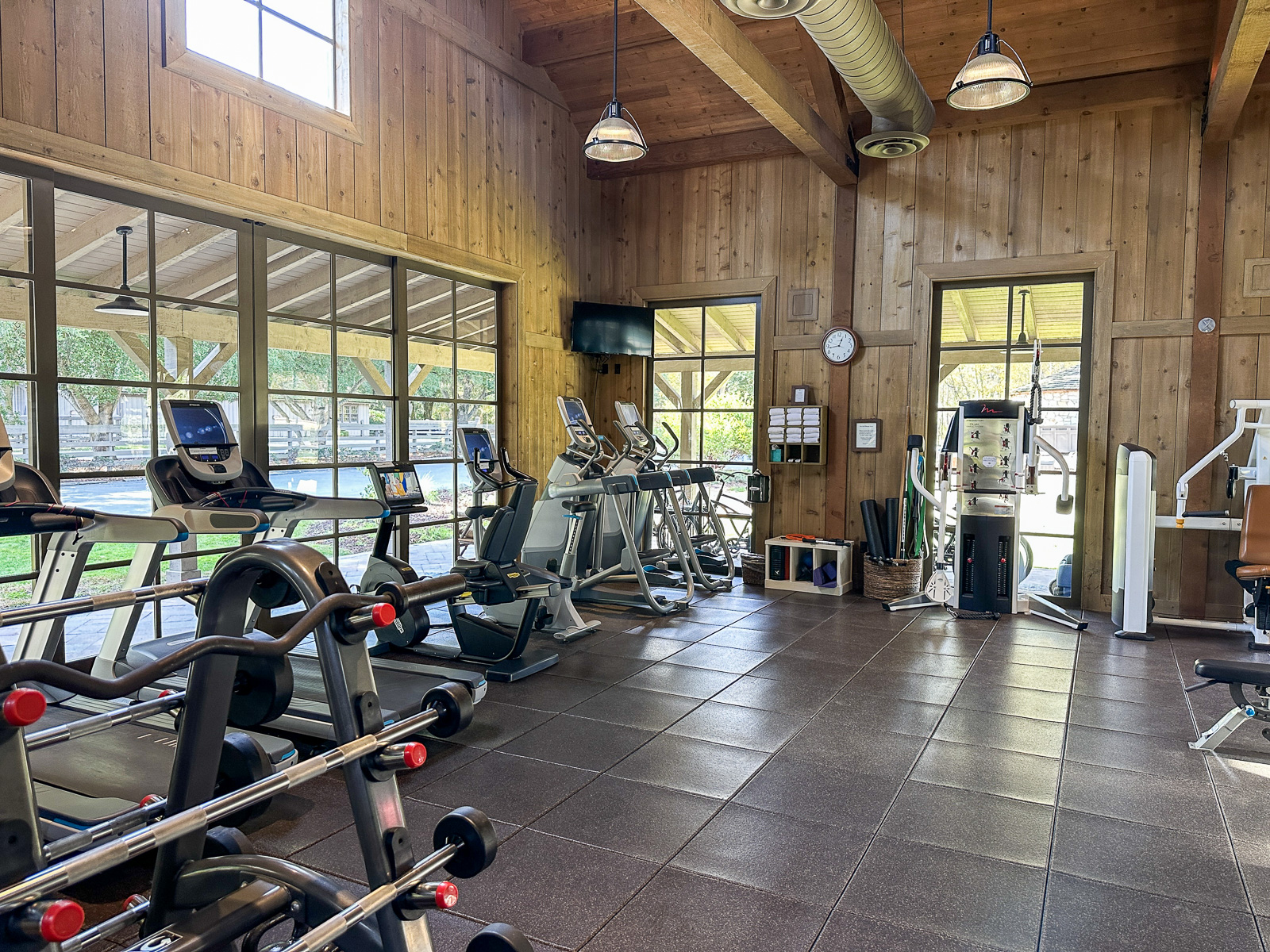 Gym at the Ranch Club.