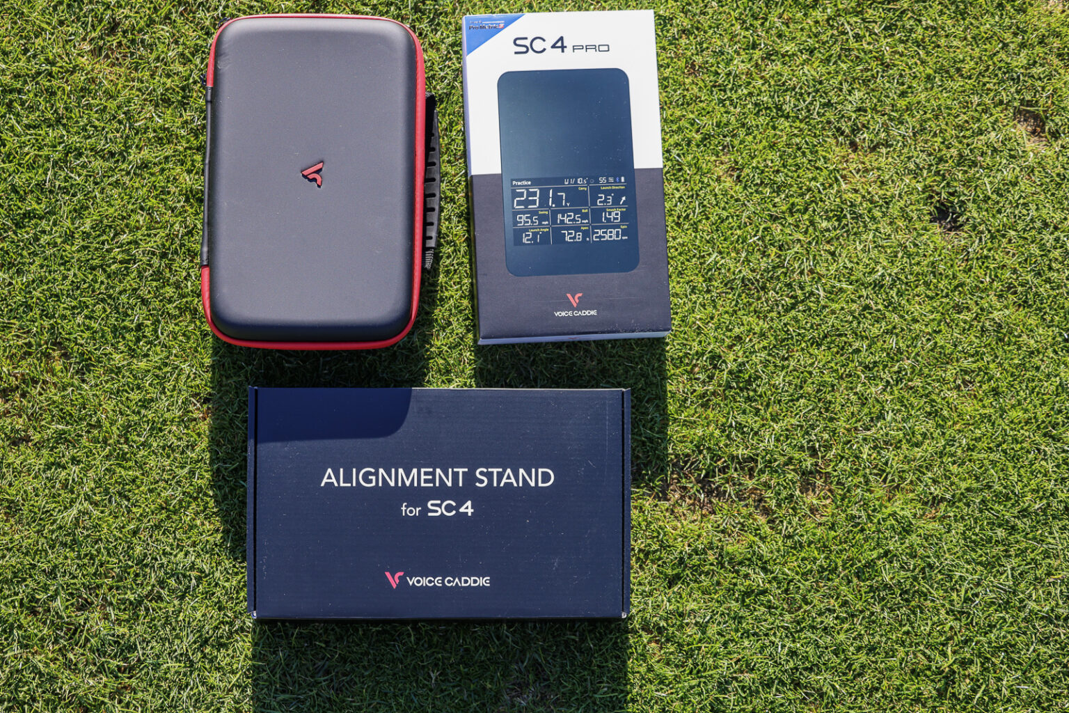 Support D’alignement Voice Caddie SC4/SC4 Pro – Réglable, Avec Niveau à Bulle, Pour Simulateur De Golf