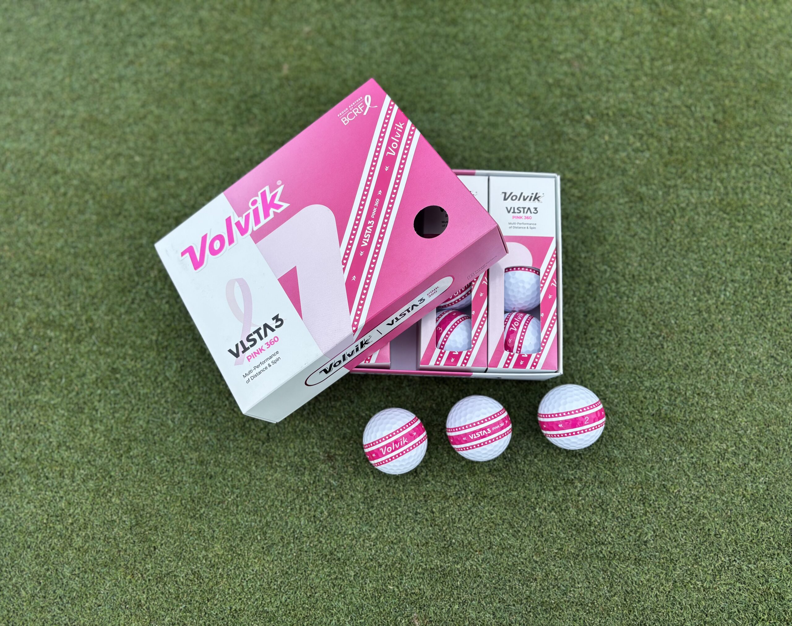 Volvik Vista3 Pink 360 golf balls