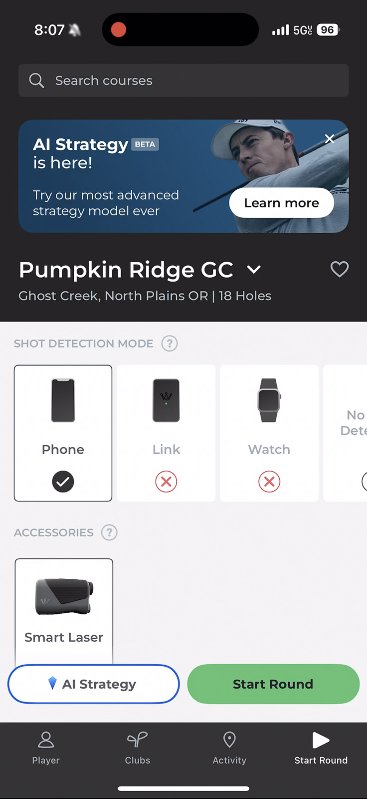 Arccos Rangefinder Setup